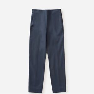 The Side-Zip Stretch Cotton Pant in Navy